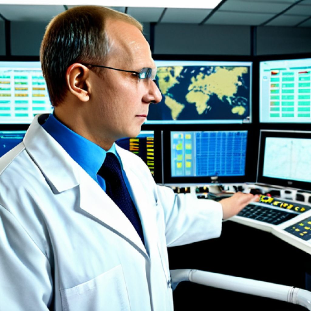 원자력 기술자의 윤리와 책임 - Nuclear Engineer in Control Room**

"A serious, focused nuclear engineer, fully clothed in appropria...