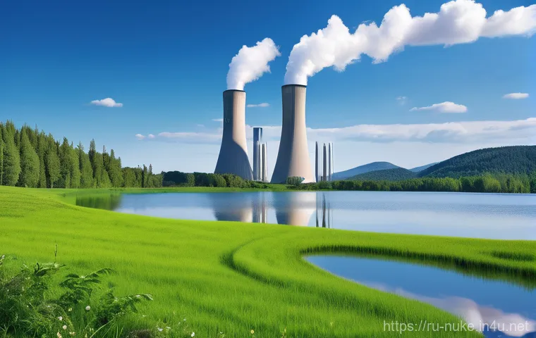 원자력 발전소의 최신 시공 기술 - **Image Prompt: Digital Twin Technology and Advanced Materials in Nuclear Engineering**
    "A vibra...