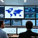 Home 18 원자력 엔지니어들의 커뮤니티 활동 - A highly detailed, professional setting showing an international nuclear engineering online webinar ...